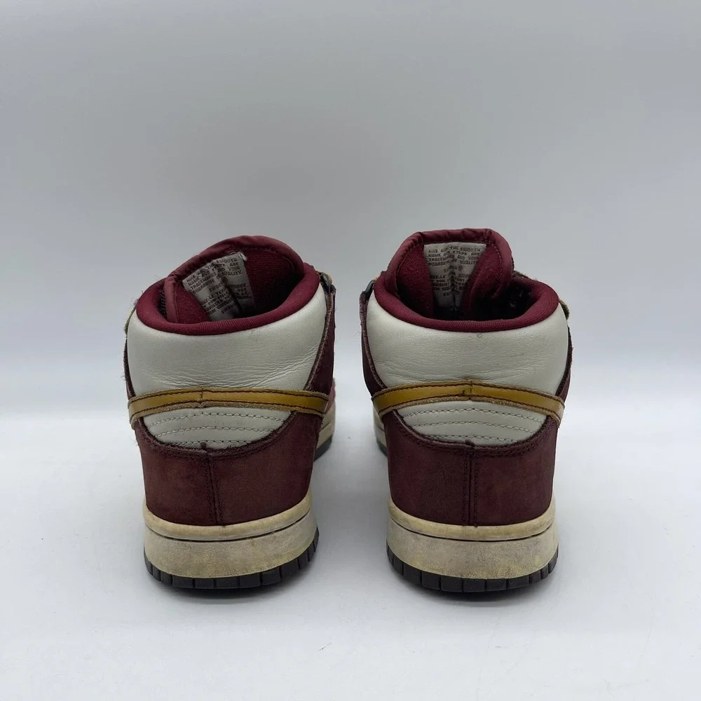 NikeSB Dunk Mid Pro Youth Size 6 Sneakers 314383-671  'Deep Burgundy Bronze'